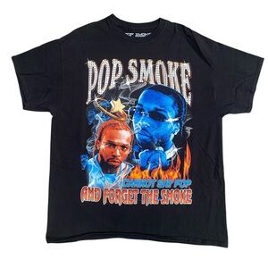 Pop Smoke Can’t Say Pop & Forget Crewneck Graphic Tshirt Mens Size XL